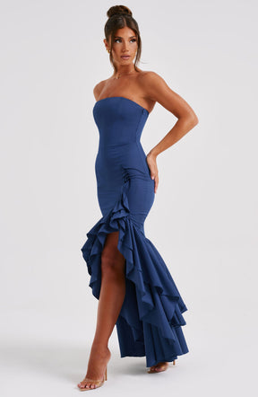 Vestido Longo Angelina - Azul