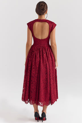 Vestido Midi Suzana - Vermelho